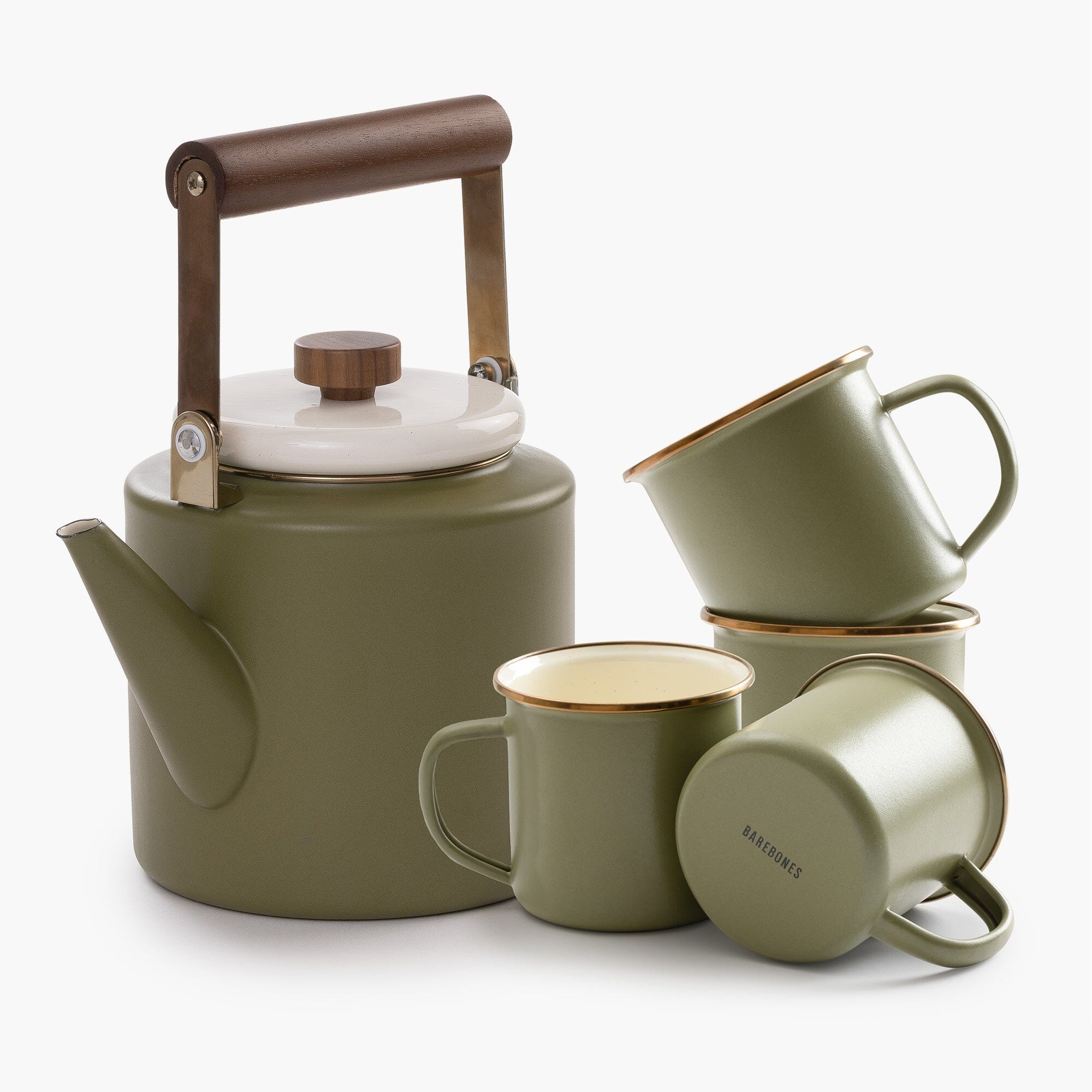 Enamelware 2-Tone Kettle Bundle
