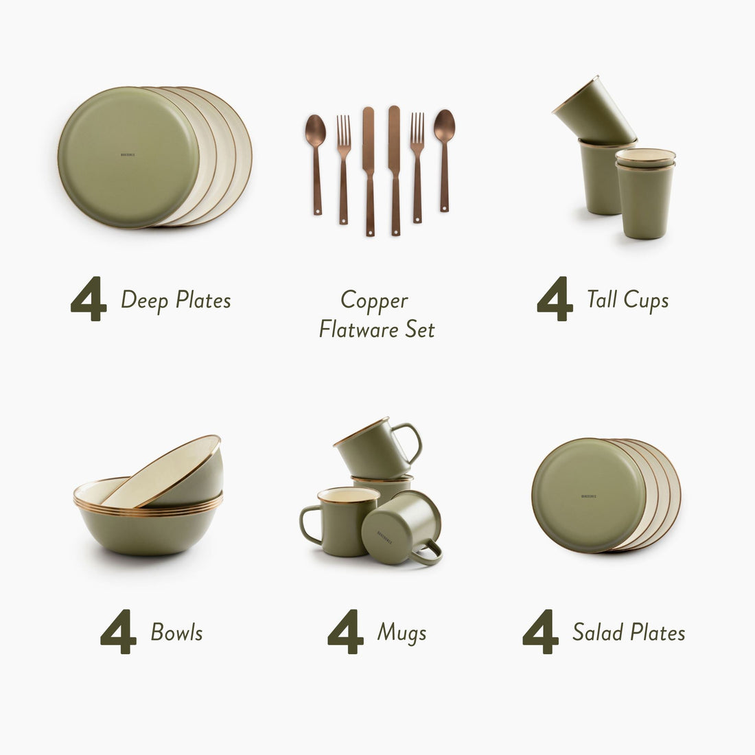 Enamelware 2-Tone Ultimate Dining Bundle