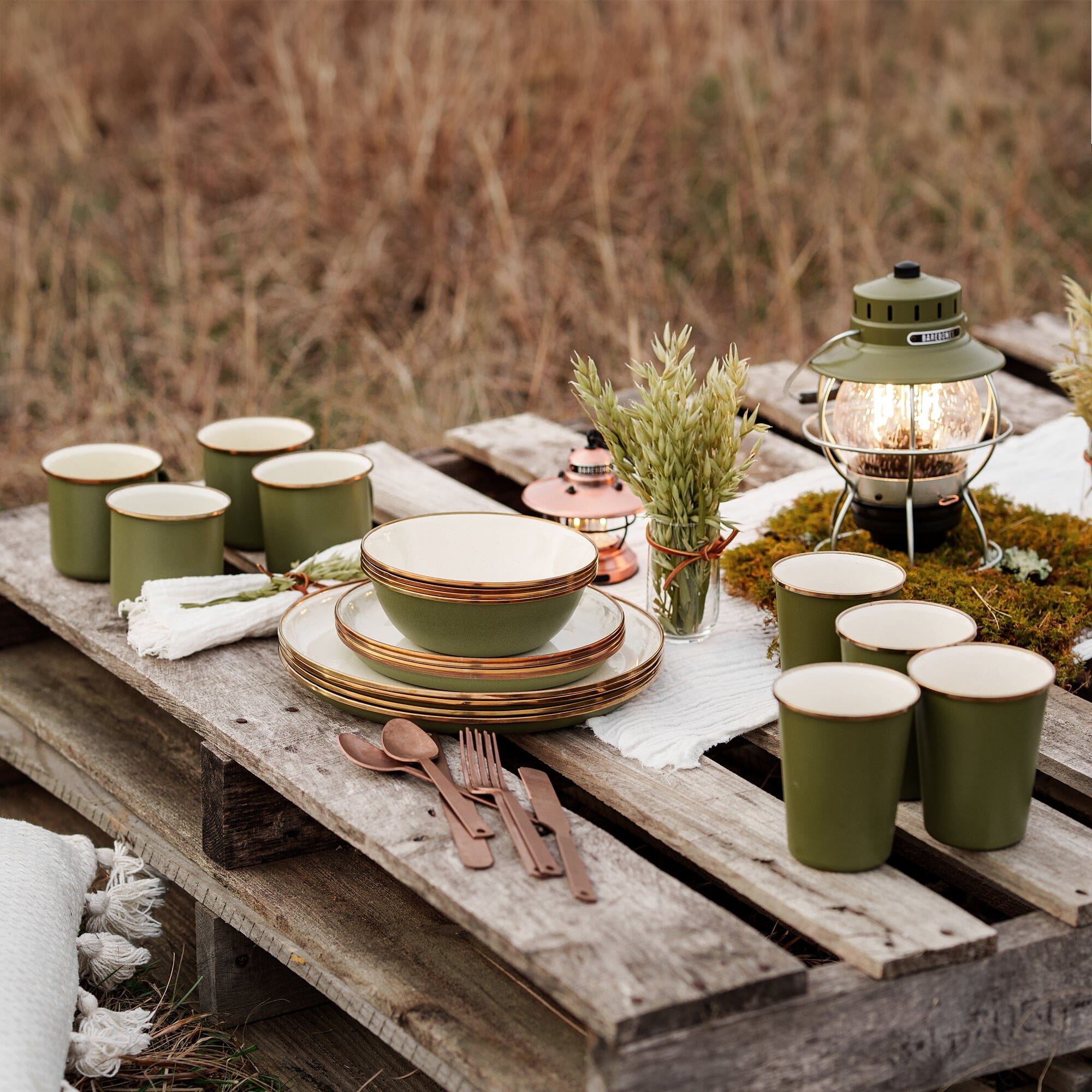Enamelware 2-Tone Ultimate Dining Bundle