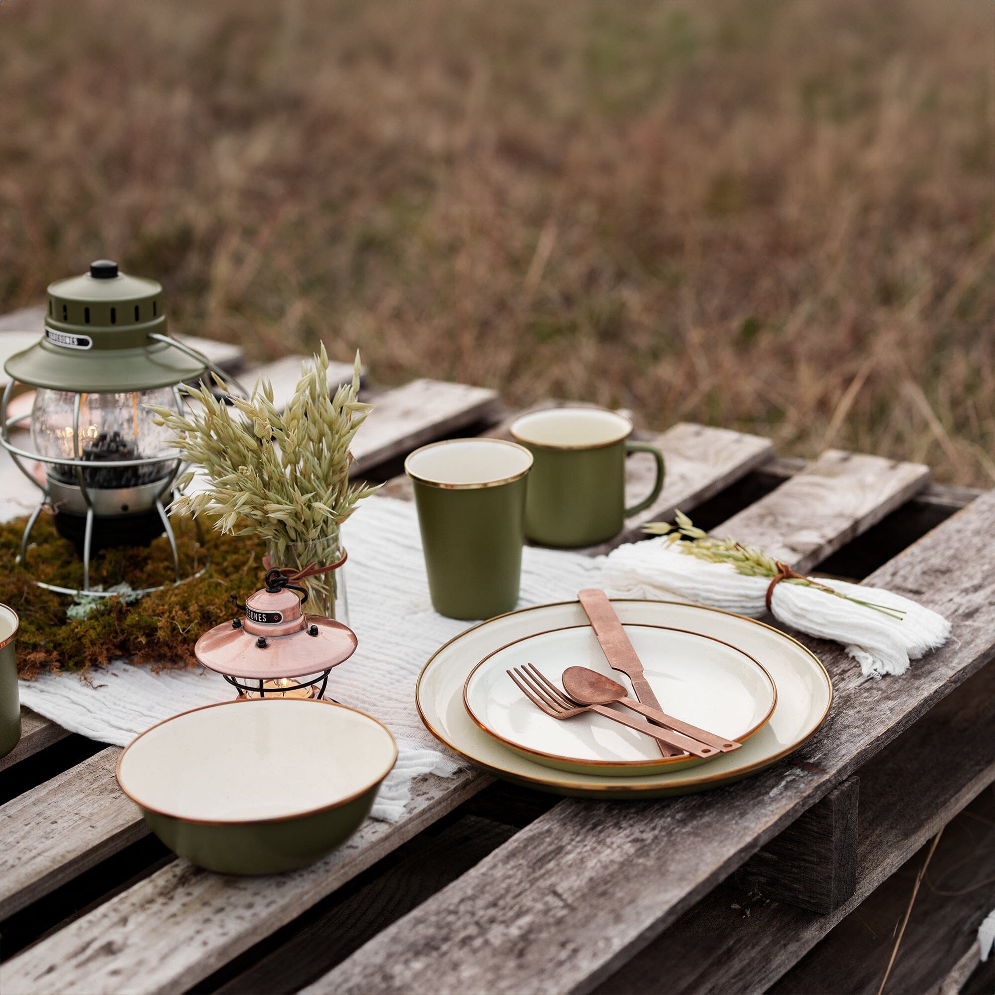 Enamelware 2-Tone Ultimate Dining Bundle