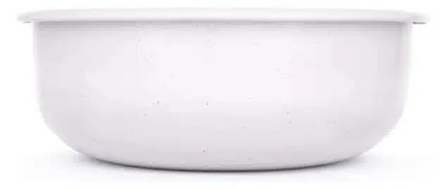 BareBones - Rolled Enamelware Bowl - Soft White