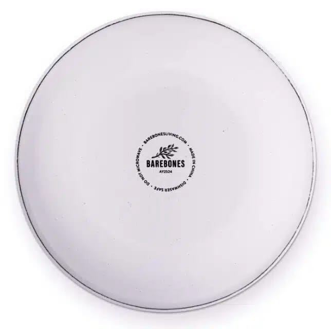 BareBones - Rolled Enamelware Bowl - Soft White