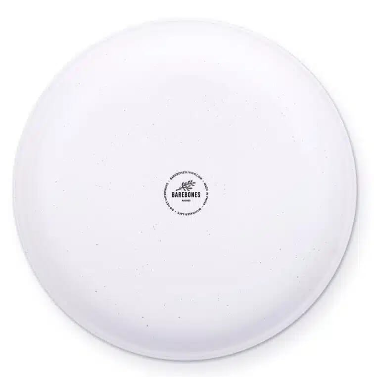 BareBones - Rolled Enamelware Plate - Soft White 4PC Set