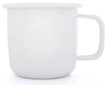 BareBones - Rolled Enamelware Mug Soft White