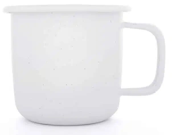 BareBones - Rolled Enamelware Mug Soft White