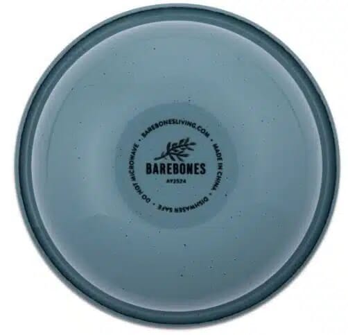 BareBones - Rolled Enamelware Side Bowl - Smoky Blue 4PC Set