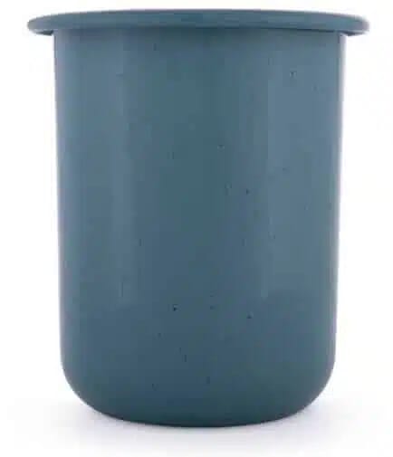 BareBones - Rolled Enamelware Cup - Smoky Blue