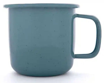 BareBones - Rolled Enamelware Mug Smoky Blue