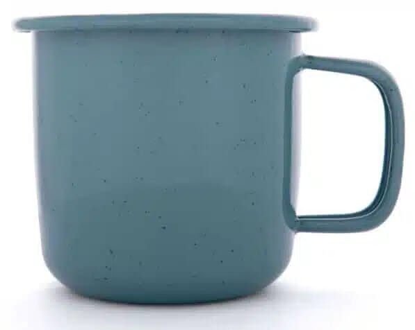 BareBones - Rolled Enamelware Mug Smoky Blue