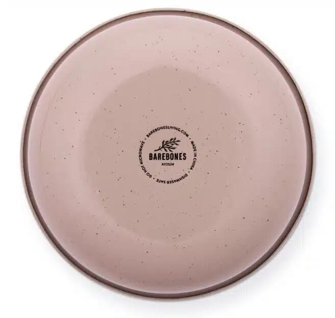 BareBones - Rolled Enamelware Bowl - Dusty Rose
