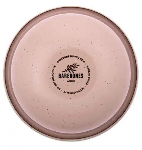 BareBones - Rolled Enamelware Side Bowl - Dusty Rose 4PC Set