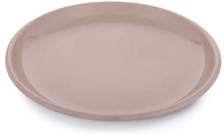 BareBones - Rolled Enamelware Plate - Dusty Rose 4PC Set