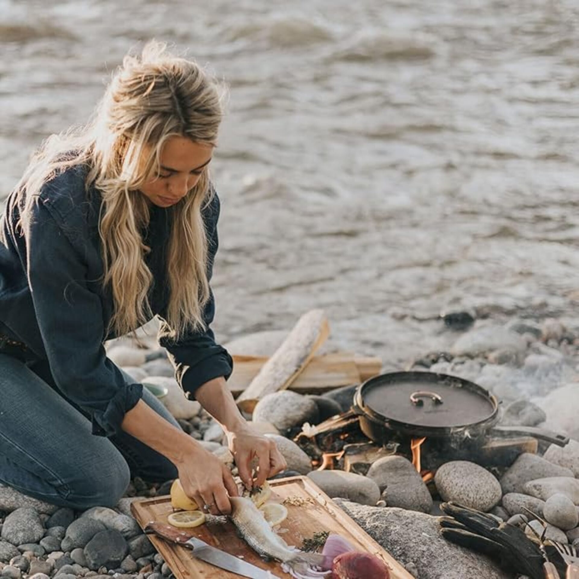 Barebones - Carbon Steel Skillet /w Lid - Nitride - 12 inch