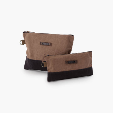 Neelum Zipper Pouch - Khaki