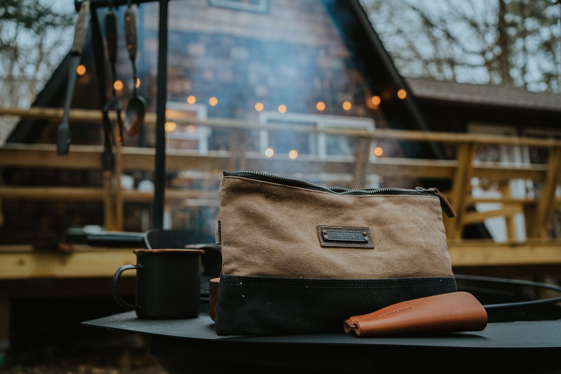 BareBones - Neelum Small Zipper Pouch (Khaki)