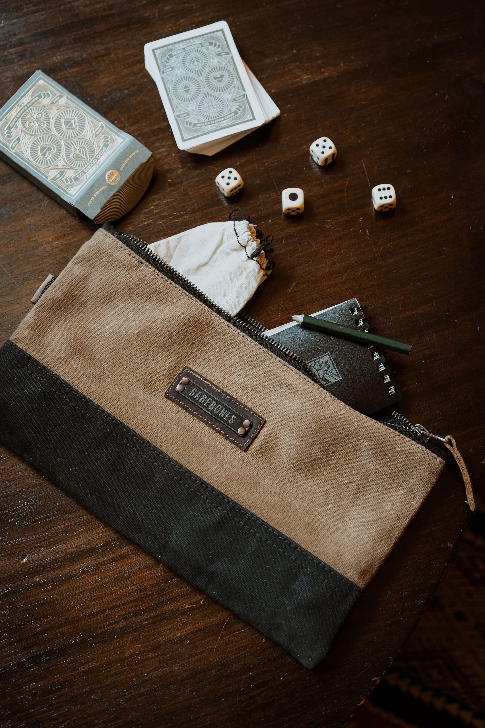 BareBones - Neelum Small Zipper Pouch (Khaki)