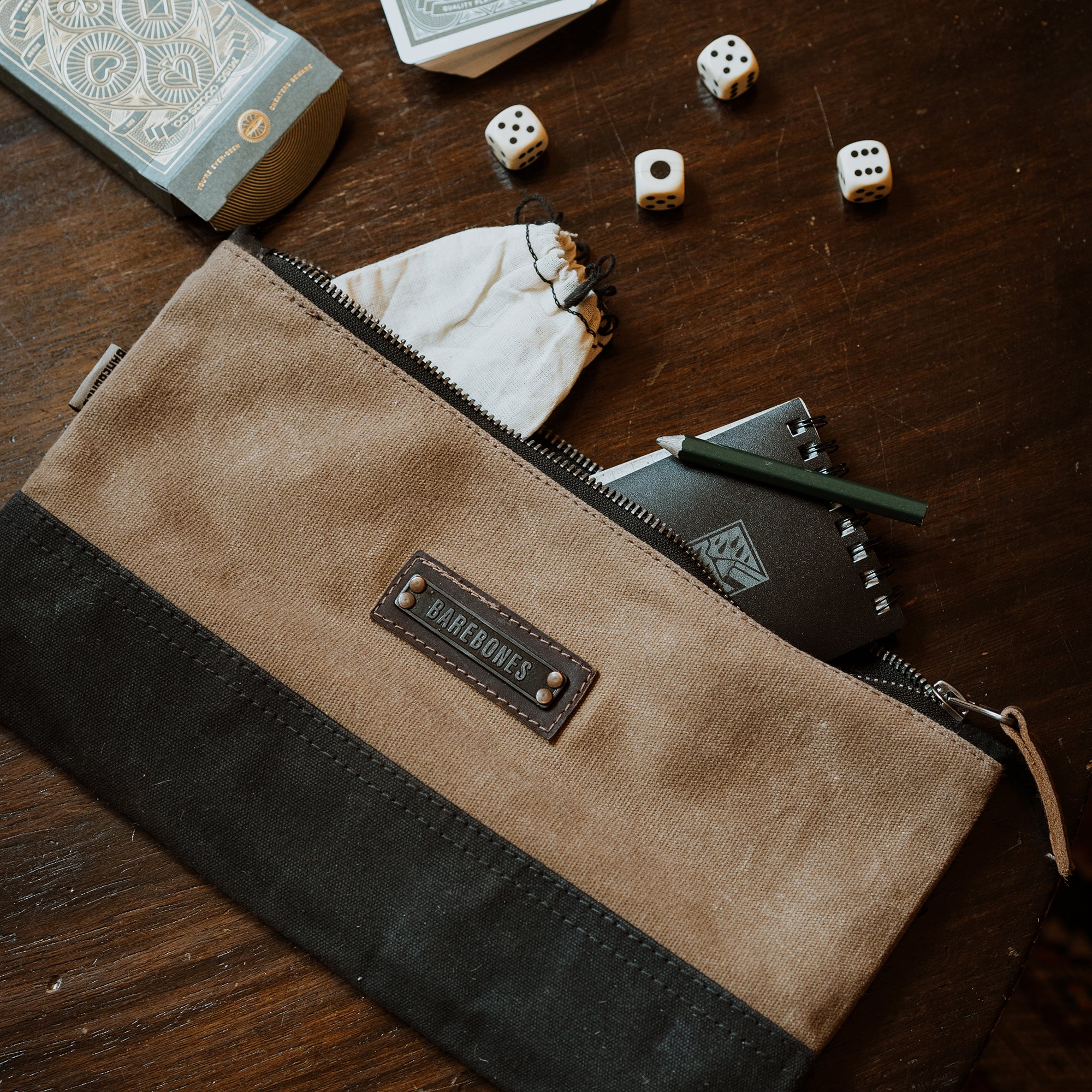 BareBones - Neelum Small Zipper Pouch (Khaki)